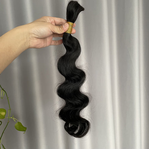Bulk Hair Body Wave Human Hair Extensions 100g/piece