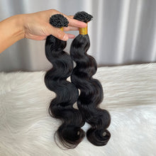 Feelove K Tip Human Hair Extensions Body Wave Natural Color Virgin Hair