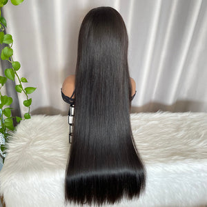 HD 13x4 Frontal Wig Raw Human Hair Lace Wigs SDD Bone Straight