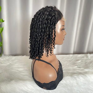 Pixie Curly Wig 4x4 Closure Human Hair Lace Wigs SDD Natural Hair