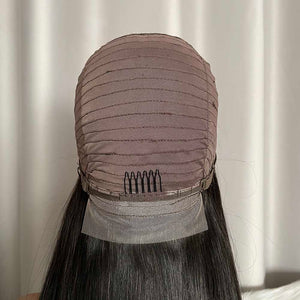 5x5 Closure Wig Straight Virgin Hair Lace Wigs HD Thin Transparent Lace Free Shipping