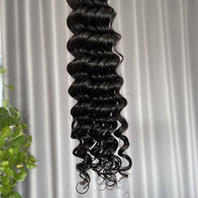 Bulk Hair Deep Wave Virgin Human Hair Extensions 100g / bundle