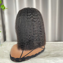 Kinky Straight Bob Wig Human Hair 13x4 Frontal Lace Wigs