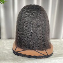 Kinky Straight Bob Wig Human Hair 13x4 Frontal Lace Wigs