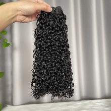 Pixie Water Curl Human Hair Bundles with Closure Frontal SDD Double Drawn
