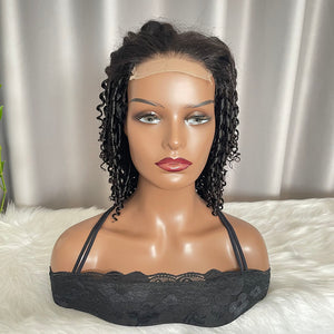 Pixie Curly Wig 4x4 Closure Human Hair Lace Wigs SDD Natural Hair
