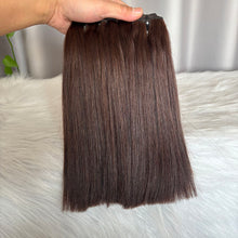 SDD Human Hair Bundles with Closure Straight Double Drawn Hair Color 2