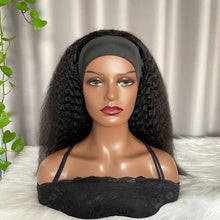 Kinky Straight Headband Wig 100% Human Hair 200% Density 10A Grade