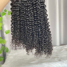 9A Kinky Curly Hair Bundles Natural Color Virgin Human Hair Weft Free Shipping