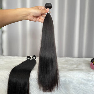 12A Double Drawn Virgin Hair Bundles Straight Human Hair Extensions