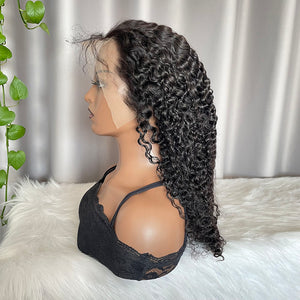Burmese Curly Human Hair Wigs 13x4 Lace Full Frontal Wig