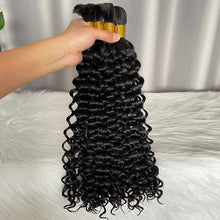 12A Bulk Hair Water Wave Human Hair Extensions 100g per Piece Braiding Hair