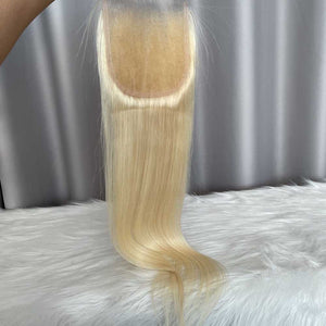 Blonde 5x5 Closure 613 Straight Human Hair Lace Closure