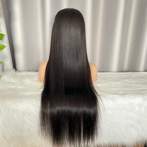 5x5 Closure Wig Straight Virgin Hair Lace Wigs HD Thin Transparent Lace Free Shipping