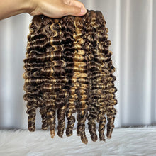 SDD Burmese Curl Human Hair Bundles Color P4/27 Double Drawn