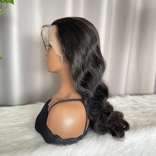 Full Lace Wig Body Wave Human Hair Natural Color