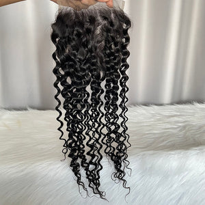 6x6 Closure Water Wave Human Hair Lace Closure Virgin Hair