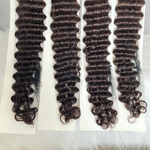 Tape In Hair Extensions Deep Wave Human Hair 40pcs/100g