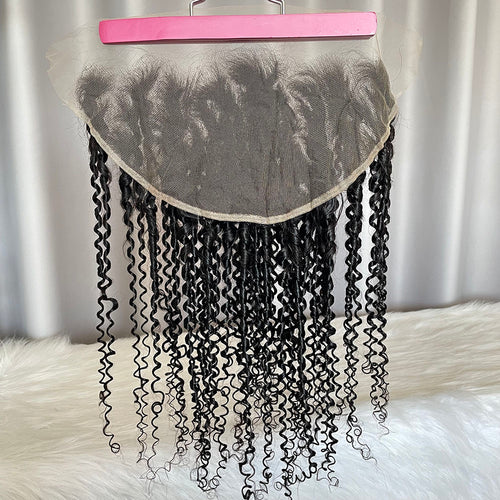 13x6 Frontal Pixie Curl Human Hair Lace Closure
