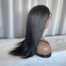 4x4 Closure Wig Straight Human Hair Lace Wigs Natural Color
