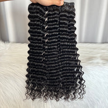 12A Deep Wave Human Hair Bundles Double Drawn Original Hair Weft
