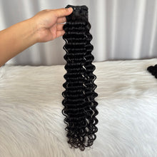 12A Deep Wave Human Hair Bundles Double Drawn Original Hair Weft