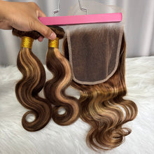 P4/27 Body Wave Human Hair Bundles Grade 10A