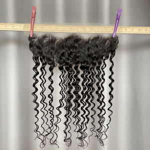 13x4 Lace Frontal Deep Wave 100% Raw Human Hair