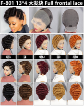 Short Pixie Cut Human Hair Wig 13x4 Lace Wig FLFY110