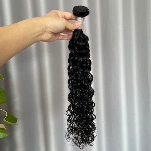 10A Water Wave Hair Bundle Natural Color Virgin Human Hair Weft Free Shipping