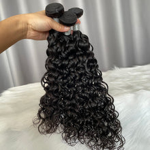 10A Water Wave Hair Bundle Natural Color Virgin Human Hair Weft Free Shipping