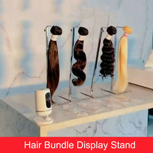 Hair Bundle Display Stand Stainless Steel Adjustable Hair Bundle Holder