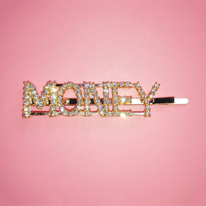 Hair Clips Glittering Letter Hair Pins Twinkle Rhinestone Barrette MOQ 100 Pieces FREE SHIPPING