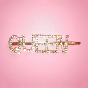 Hair Clips Glittering Letter Hair Pins Twinkle Rhinestone Barrette MOQ 100 Pieces FREE SHIPPING