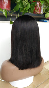 Short  Bob Wig 4x4 Lace Virgin Hair Bob Wig Straight 100% Human Hair Free Shipping