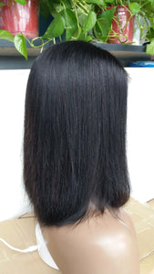 Short  Bob Wig 4x4 Lace Virgin Hair Bob Wig Straight 100% Human Hair Free Shipping