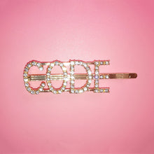 Hair Clips Glittering Letter Hair Pins Twinkle Rhinestone Barrette MOQ 100 Pieces FREE SHIPPING