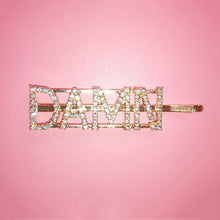 Hair Clips Glittering Letter Hair Pins Twinkle Rhinestone Barrette MOQ 100 Pieces FREE SHIPPING