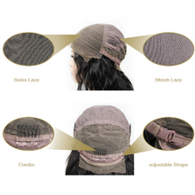 Straight Lace Front Wig 150% Density 8 - 24 Inch Natural Color Human Hair Wigs With Baby Hair