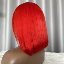 Red Bob Lace Front Wig Human Hair 13x4 Frontal Bob Wig