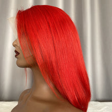 Red Bob Lace Front Wig Human Hair 13x4 Frontal Bob Wig