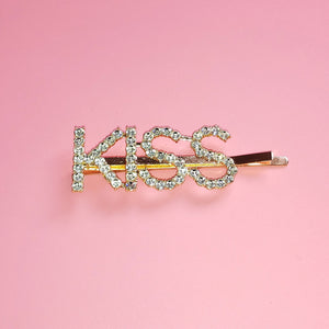 Hair Clips Glittering Letter Hair Pins Twinkle Rhinestone Barrette MOQ 100 Pieces FREE SHIPPING