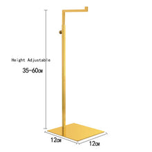 Hair Bundle Display Stand Stainless Steel Adjustable Hair Bundle Holder