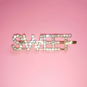 Hair Clips Glittering Letter Hair Pins Twinkle Rhinestone Barrette MOQ 100 Pieces FREE SHIPPING