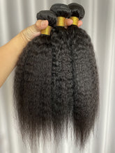 8A Kinky Straight Hair Bundles Natural Color Remy Human Hair Weft Free Shipping