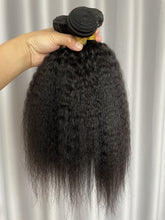 8A Kinky Straight Hair Bundles Natural Color Remy Human Hair Weft Free Shipping