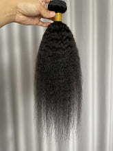 8A Kinky Straight Hair Bundles Natural Color Remy Human Hair Weft Free Shipping