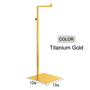 Hair Bundle Display Stand Stainless Steel Adjustable Hair Bundle Holder