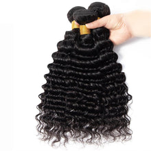 8A Deep Wave Hair Bundles Natural Color Remy Human Hair Weft Free Shipping