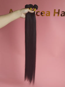 8A Straight Hair Bundles Natural Color Remy Human Hair Free Shipping